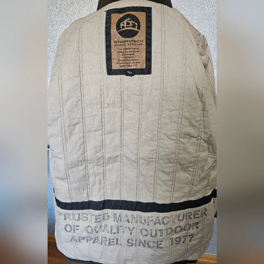 NWT Stormtech Men's Charcoal Black Marine Heritage Field Jacket, Enzyme‎ Washed